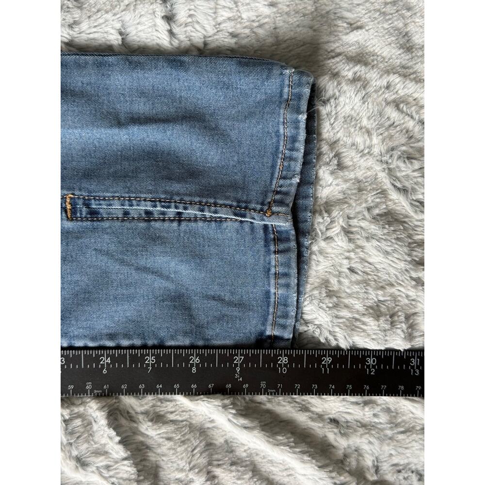 We The Free People Women's 27 Jeans Medium Wash High Rise Paneled Slit Hem - Picture 8 of 8